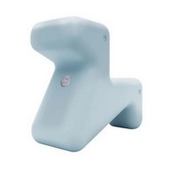 photo doraff seat in polyethylene, light blue 1